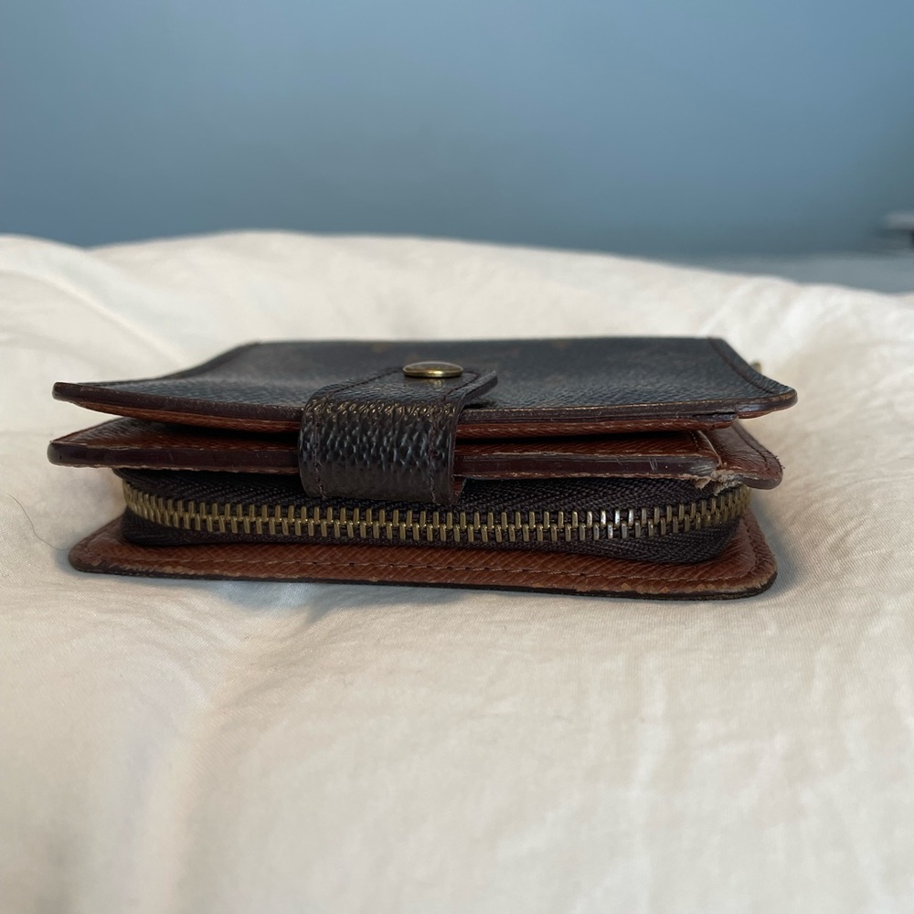 CA0968 Louis Vuitton Compact Zip Monogram Canvas Bifold Wallet Brown - Picture 4 of 12